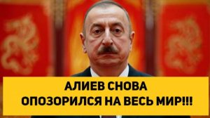 АЛИЕВ СНОВА ОПОЗОРИЛСЯ НА ВЕСЬ МИР!!!