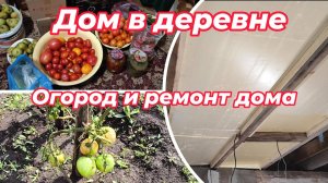 Огород и ремонт дома.  Дом в деревне.#домвдеревне#ремонтстарогодома#садиогород