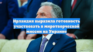 Ирландия выразила готовность участвовать в миротворческой миссии на Украине