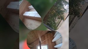 1000033653.mp4 (Собака наблюдает за креплением имитации бруса на в/фронтоне на 2 эт. дома А-фрейм)