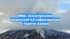 EMSC: Землетрясение магнитудой 4,8 зафиксировано у берегов Аляски