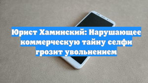 Юрист Хаминский: Нарушающее коммерческую тайну селфи грозит увольнением