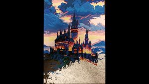 Хогвартс. Рисование картины по номерам.