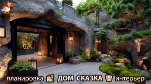 Сказочный дом мечты – 3D идея для вдохновения с планировкой и интерьером 🏡🏚️🏠 вариант (325)