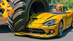 💥ХАОС с Монстр Траками🚨 Кинографичная подборка в BeamNG drive🔥 Топ аварии в бимке👍👍👍