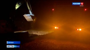 Работы на дороге Кожва-Чикшино ведутся в круглосуточном режиме