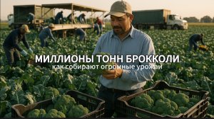 Как фермеры собирают тонны брокколи – современные технологии выращивания овощей 🥦