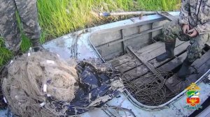 В Омской области транспортные полицейские пресекли факт незаконной добычи биоресурсов на реке Иртыш