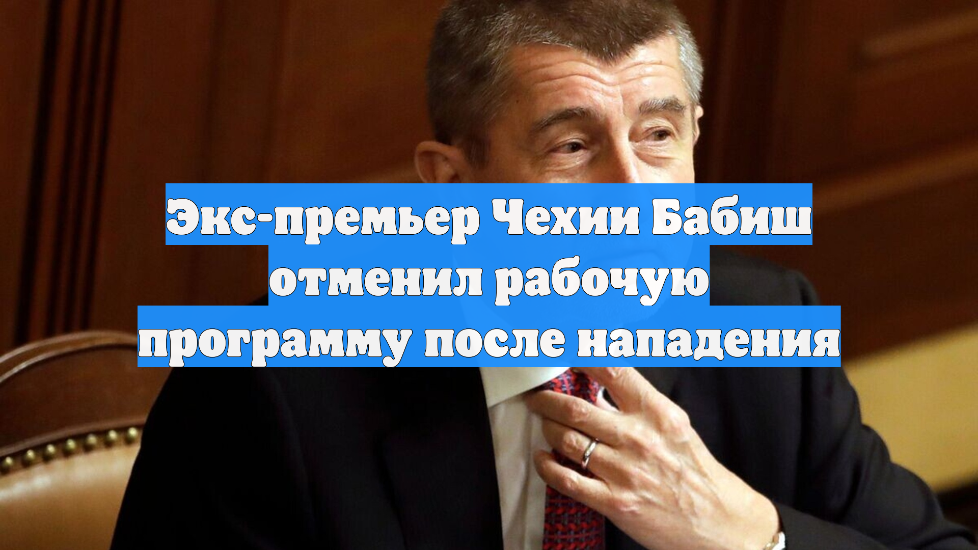 Экс-премьер Чехии Бабиш отменил рабочую программу после нападения
