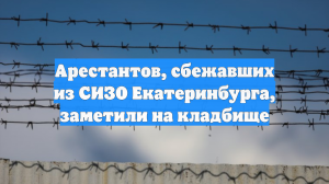 Арестантов, сбежавших из СИЗО Екатеринбурга, заметили на кладбище