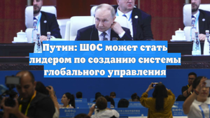 Путин: ШОС может стать лидером по созданию системы глобального управления