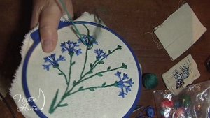 Василек - вышивка