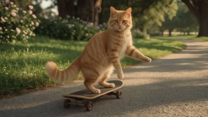 NB_cat skateboarder