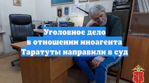 Уголовное дело в отношении иноагента Таратуты направили в суд
