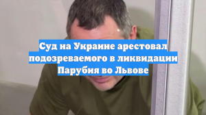 Суд на Украине арестовал подозреваемого в ликвидации Парубия во Львове