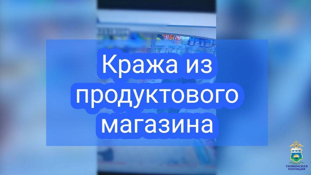 В Тюмени сотрудники уголовного розыска задержали подозреваемого в краже продуктов питания смотреть онлайн