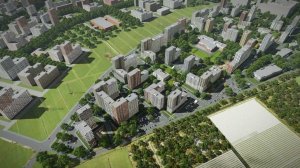 Masterplan of the residential area in Novosaratovka