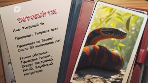 Агент биосферы / Тигровый уж / 03.09.25