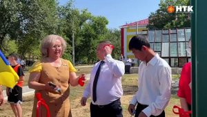 В Аршанской школе открылась многофункциональная спортивная площадка