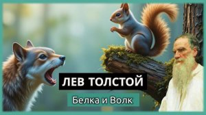 Лев Толстой - Белка и Волк | Аудиосказка Рассказ Сказка