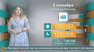 Погода в Старом Осколе на 3 сентября