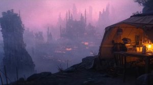 Ambient Cyberpunk Campsite Above The Secret Cloud City [Meditative & Ethereal]