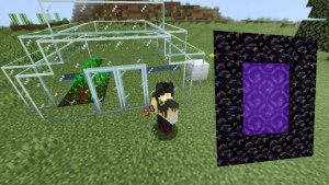 Построил теплицу и портал | Выживание с Create | 4 серия |