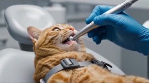 Рыжий котик установил Виниры