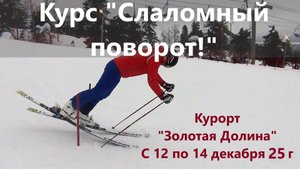 Курс "Слаломный поворот!" для всех любителей горнолыжников.