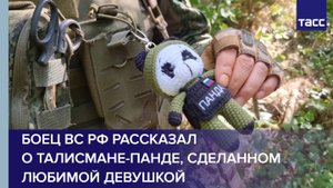 Боец ВС РФ рассказал о талисмане-панде, сделанном любимой девушкой