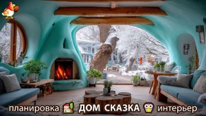 Сказочный дом мечты – 3D идея для вдохновения с планировкой и интерьером 🏡🏚️🏠 вариант (326)