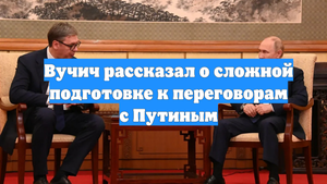 Вучич рассказал о сложной подготовке к переговорам с Путиным