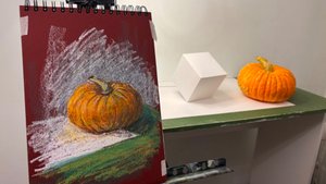 🎃 Рисую тыковку масляной пастелью 🎨 Oil pastels