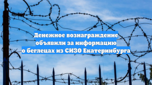 Денежное вознаграждение объявили за информацию о беглецах из СИЗО Екатеринбурга