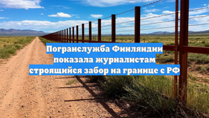 Погранслужба Финляндии показала журналистам строящийся забор на границе с РФ