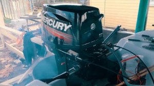 Лодочный мотор MERCURY 30 Первый запуск