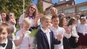 1 сентября в школе Ника