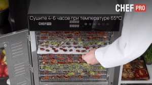 Приготовление закусок в электросушилке CHEF PRO CF-FD803A