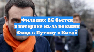 Филиппо: ЕС бьется в истерике из-за поездки Фицо к Путину в Китай