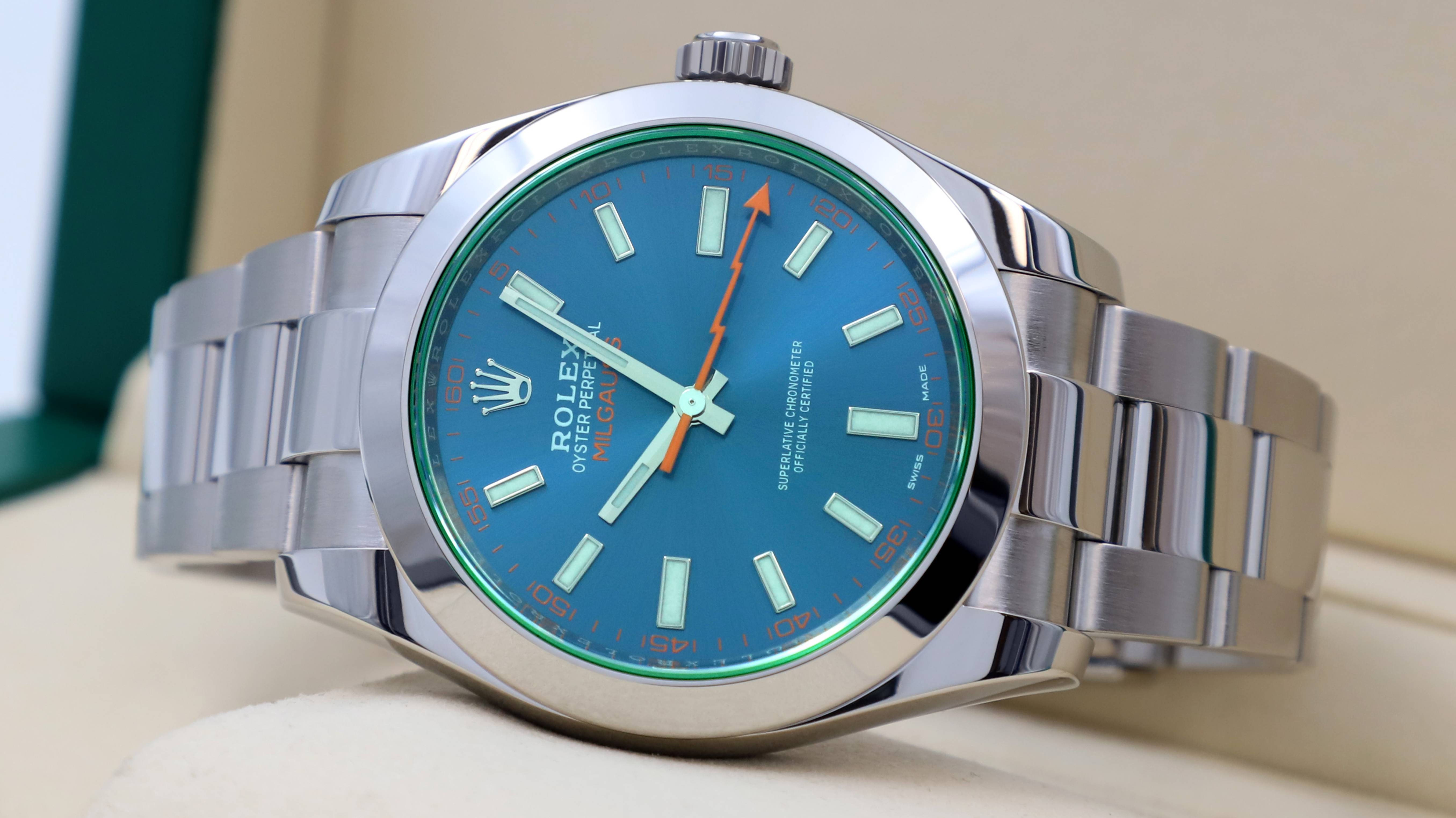 Rolex Oyster Milgauss Z-Blue 40 mm 116400 смотреть онлайн