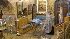 Молебен с акафистом Порт-Артурской иконе Божией Матери. Храм Успения в Путинках.