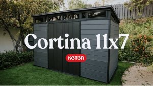 Сарай Keter CORTINA 2.0 11x7 размеры 342 х 216 см из ДПК