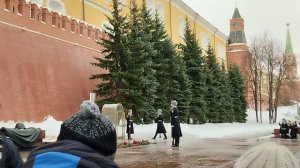 Смена караула у красной площади.