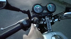 Yamaha YBR 125 работа двигателя на холодную с повторным запуском на горячую
