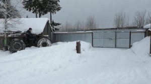 Каракат вездеход пробуем по снегу