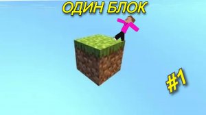 Выживание на одном блоке челлендж.#1