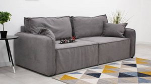 Бурбон (02) Диван прямой Серый