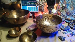 Набор из 4х чаш Целитель 2.  108,  144,  363,  432,   572. гц.   29-11.5 см.    54к