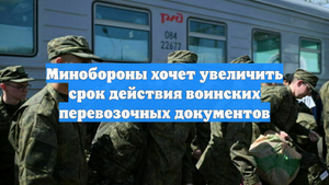 Минобороны хочет увеличить срок действия воинских перевозочных документов