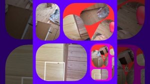 1000033736.mp4 (Собака наблюдает за креплением имитации бруса в большой комнате дома А-фрейм)